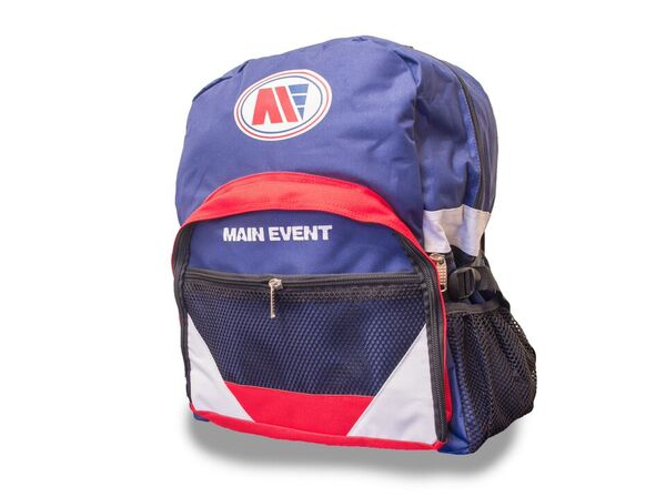 Main Event Boxing Sports Gear Kit Gym Bag Backpack Blue